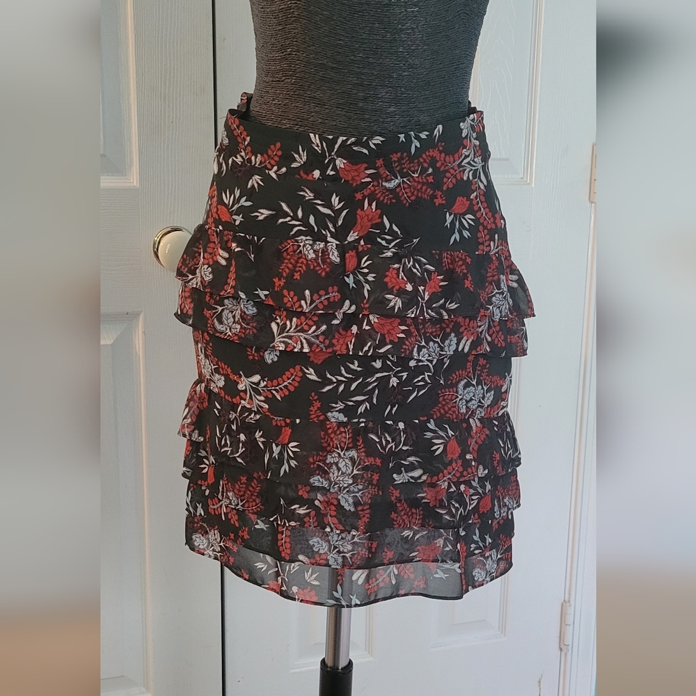 Floral Tiered Skirt